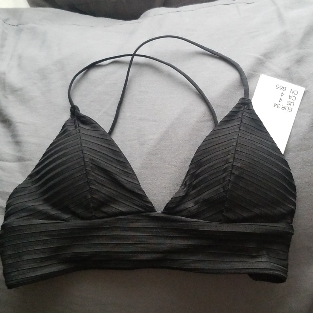 H&M black Bikini top
